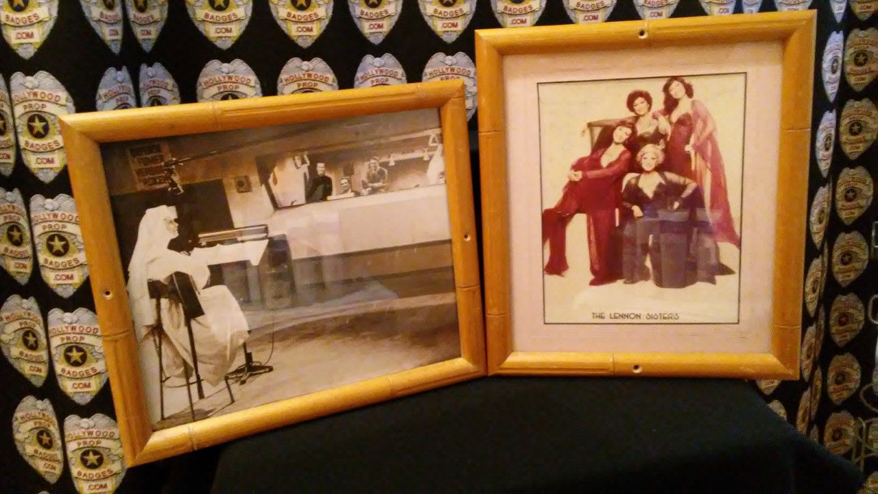 2 Framed Photos Direct from Debbie Reynold's Collection 'Lennon Sister's' Signed