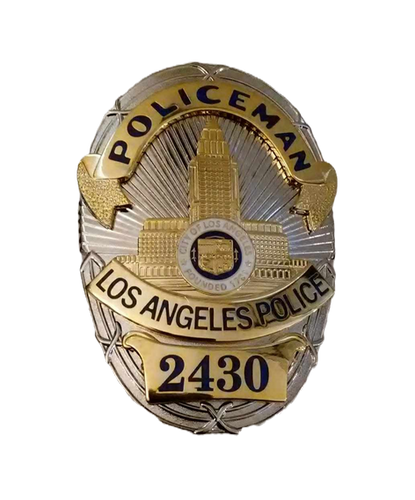 Adam 12' L.A.P.D. 4 Piece Badge #2430 Prop Replica | Hollywood