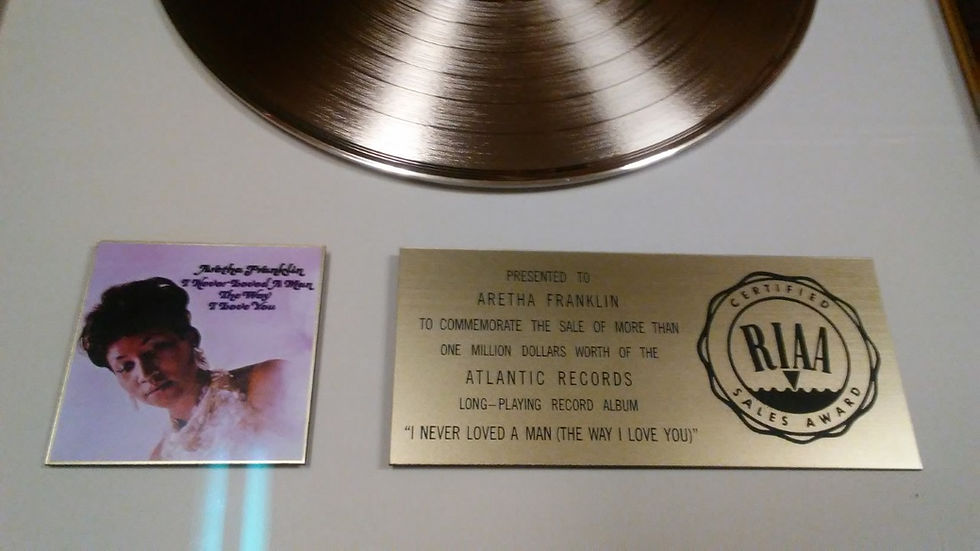Thumbnail: 'Respect' Aretha Franklin Jennifer Hudson Production Used RIAA Framed Album