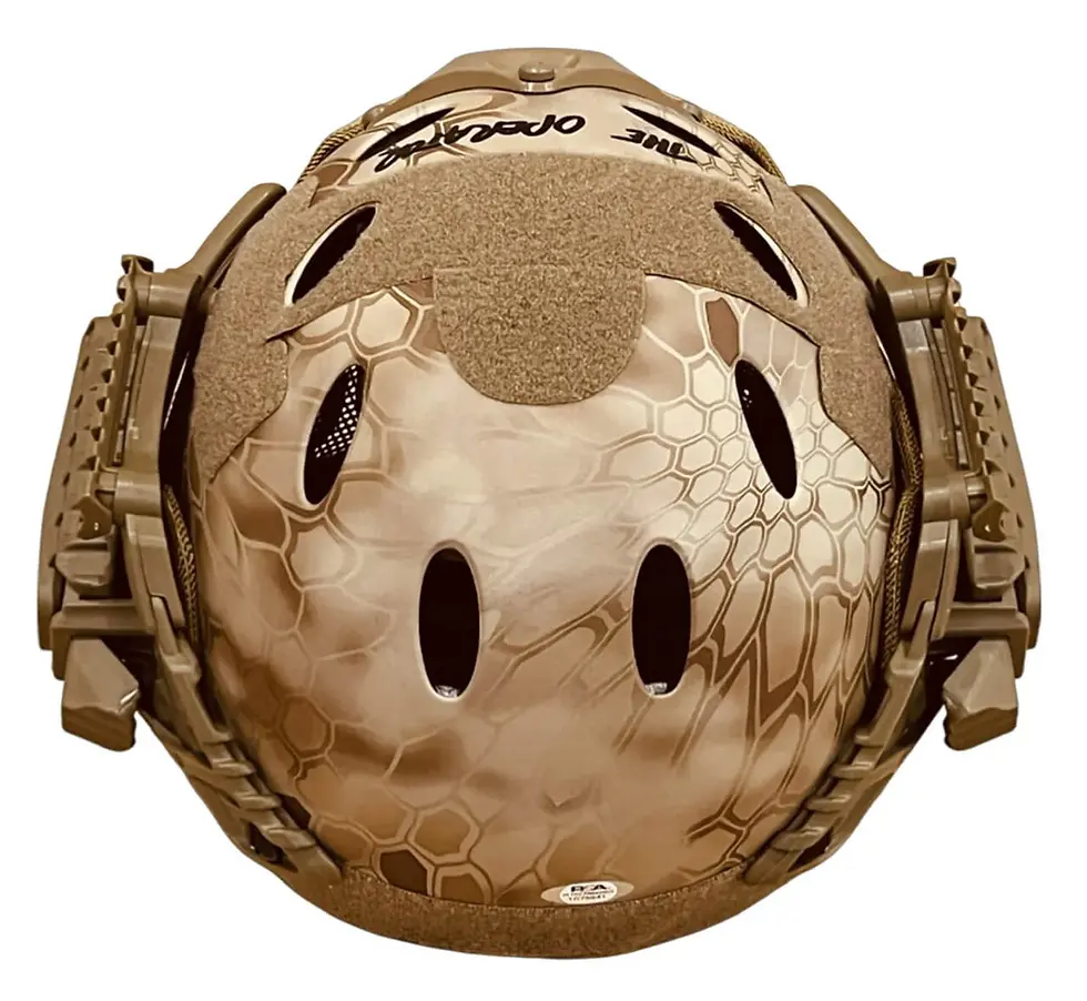Thumbnail: Robert O'Neill Signed U.S. Navy SEAL Desert Python Tactical Bump Helmet PSA