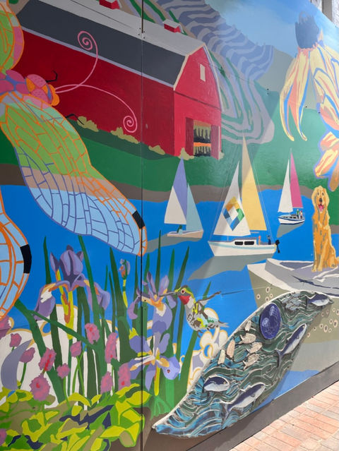 colorful cultural mural in leonardtown
