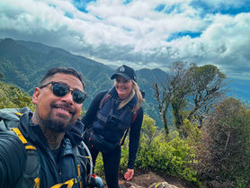 Hiking Mt Pirongia, New Zealand. 