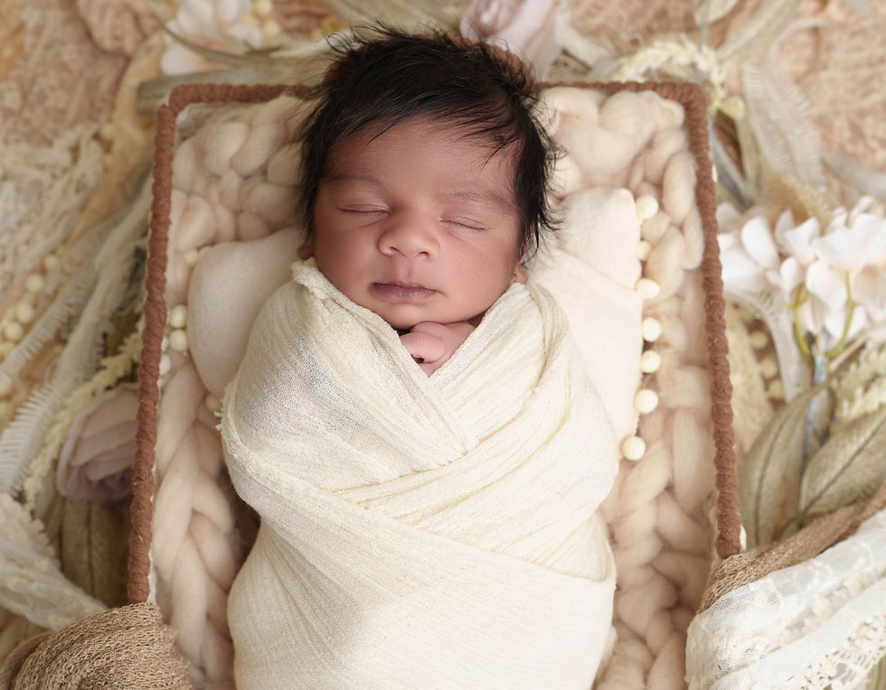 Professional swaddling technique demonstration for calming fussy newborns