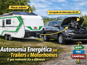 Autonomia Energética em Trailers e Motorhomes: o que realmente faz a diferença