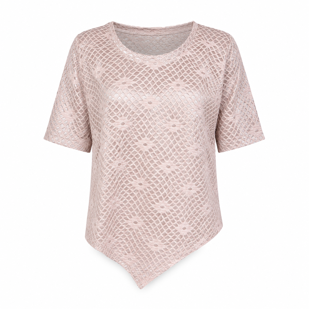Dusty Pink Short Sleeve Top – Size Estimate S