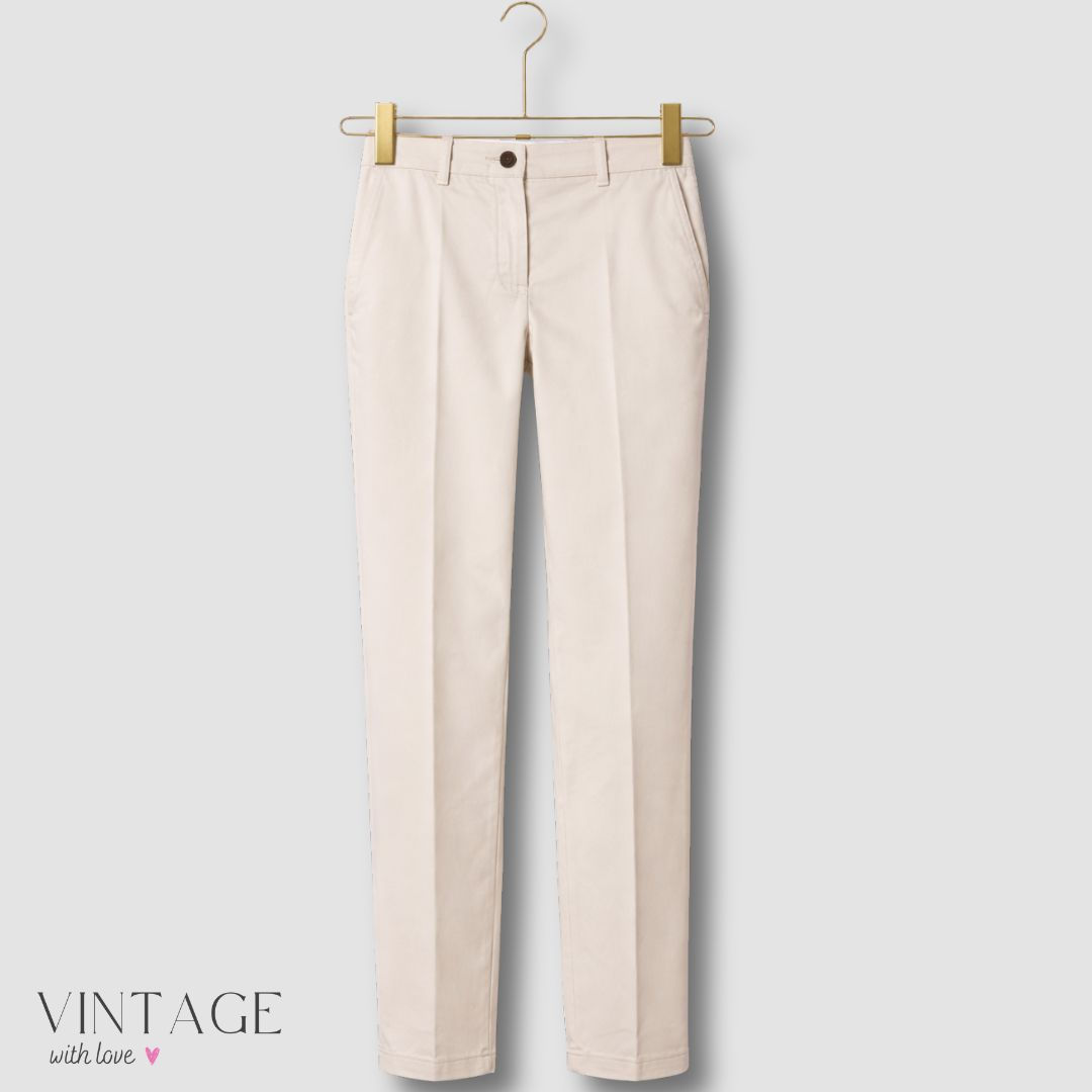 Woolworths White Long Chinos - Size 12