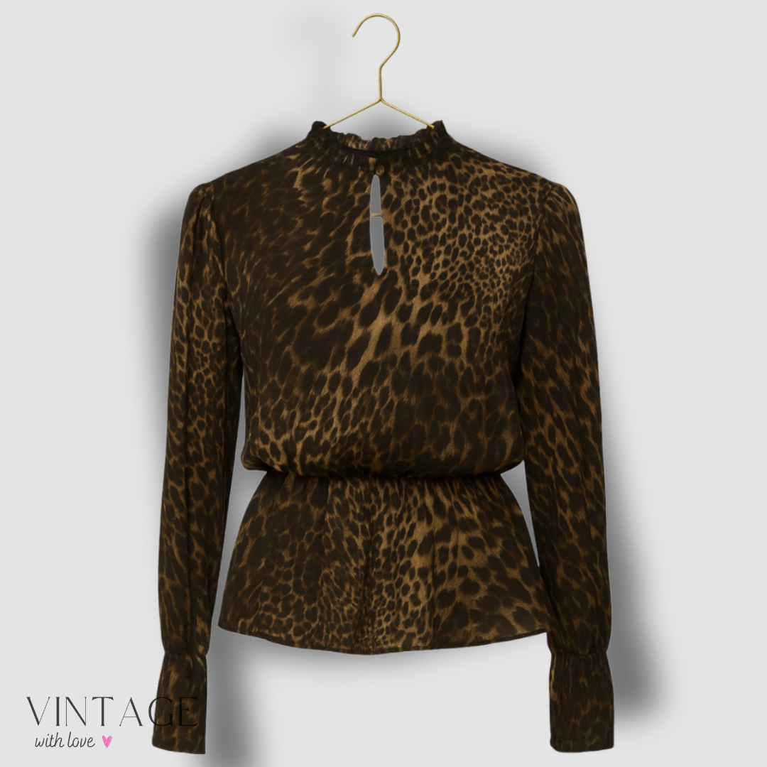 Oasis By Foschini Lepoard Print Top - Size 10