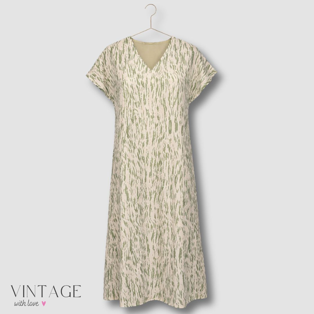 Bena Beige Multicolour Dress - Size L