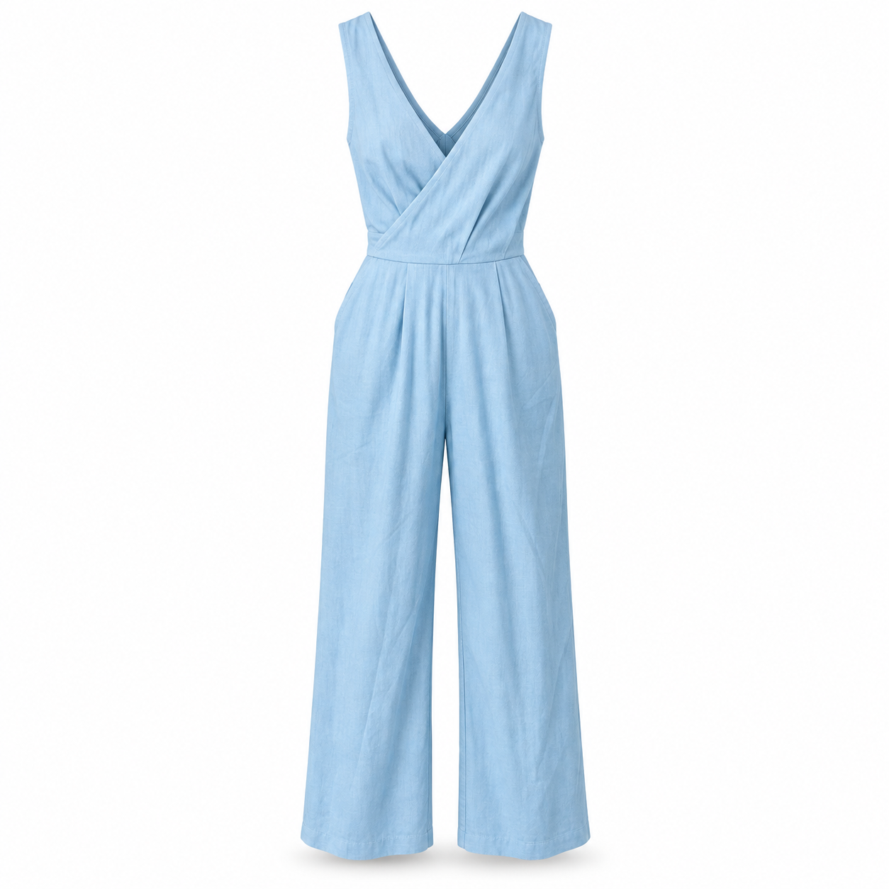 Calypso Baby Blue Jumpsuit - Size 8 (S)