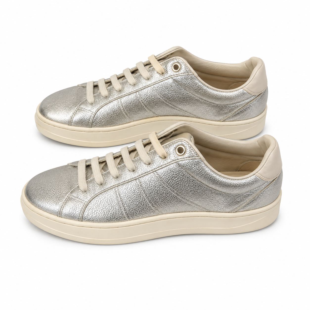 Zara Silver Sneakers - Size 37