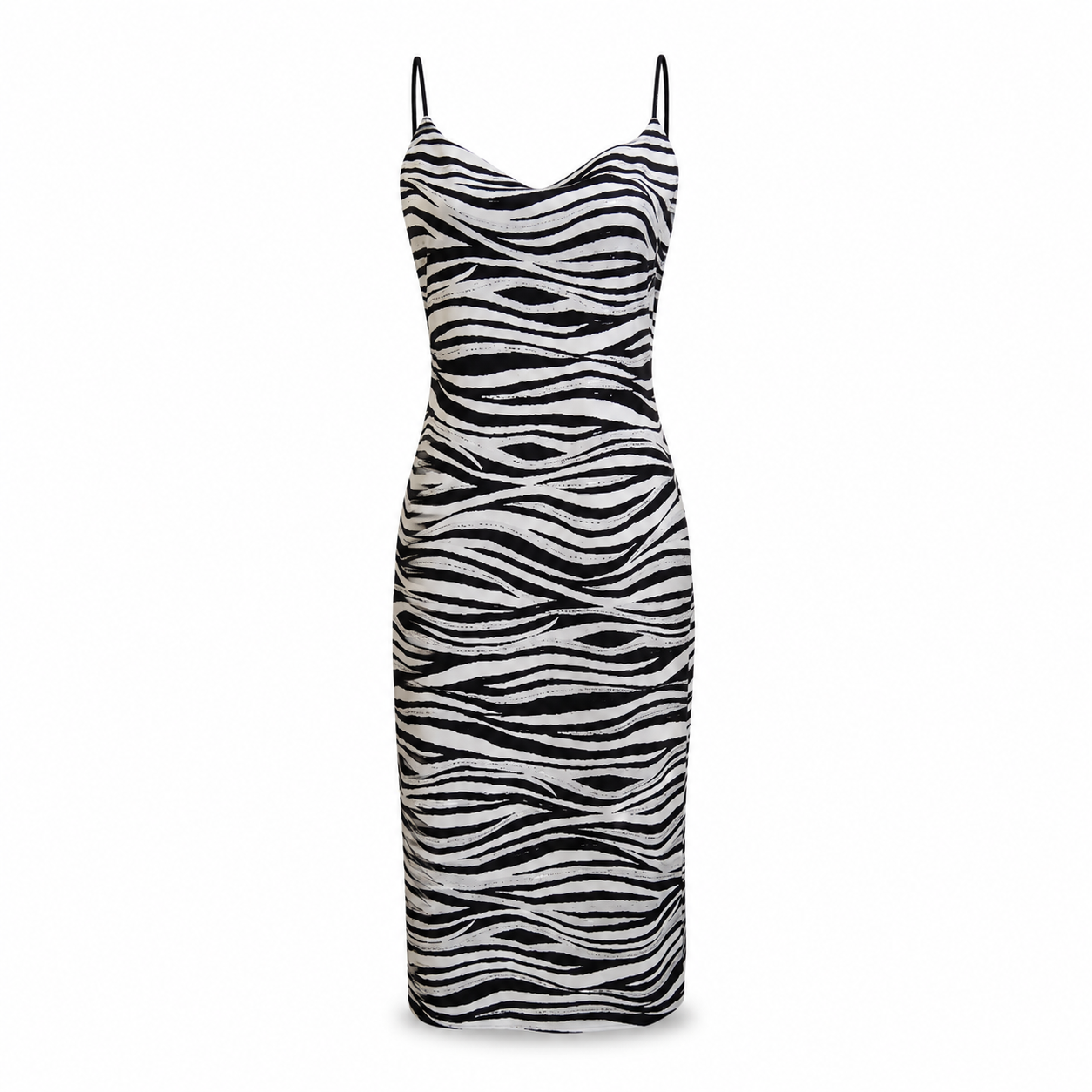 St John Zebra Print Dress - Size M