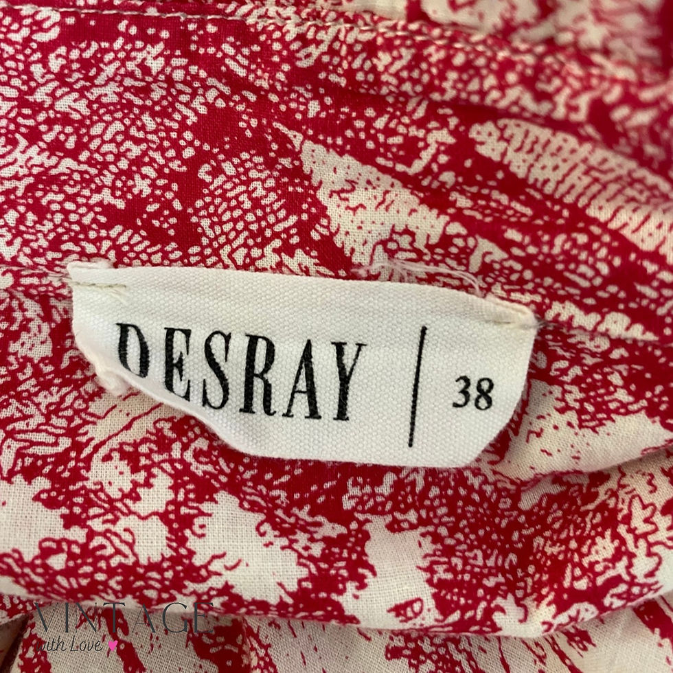 Thumbnail: Desray Pink Floral Button Up Dress - Size 38