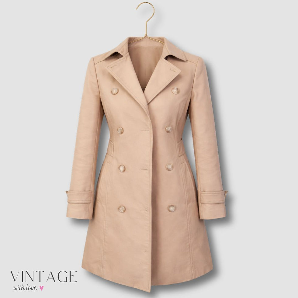 Thumbnail: Forever New Beige Double Breasted Coat- Size Eur 32