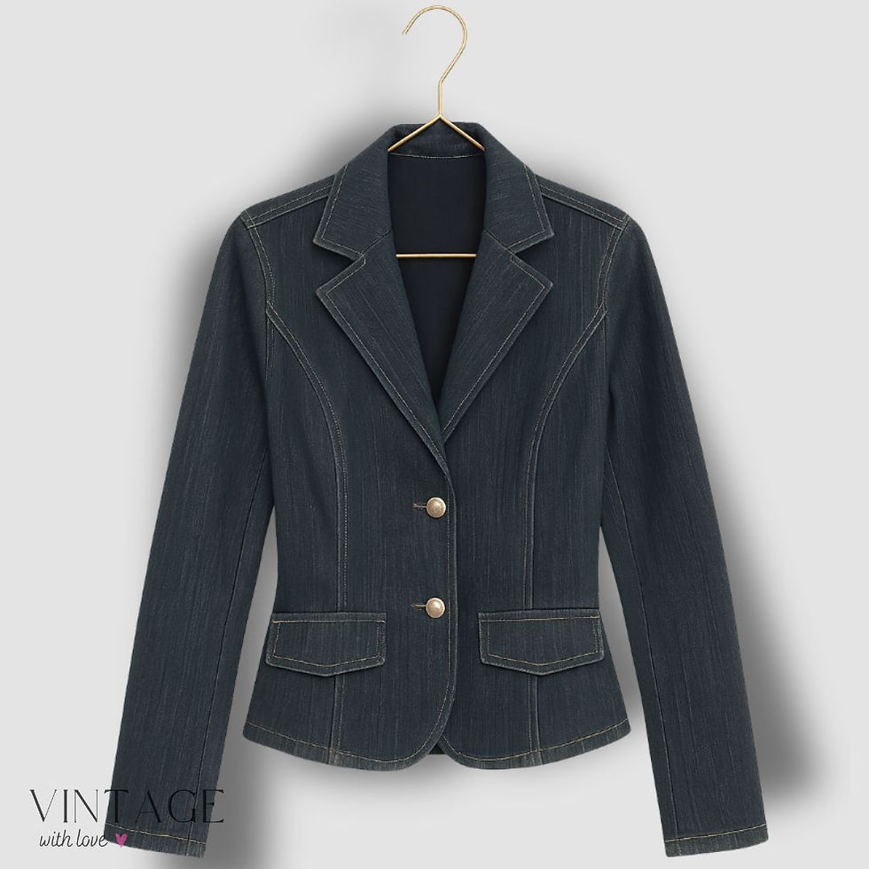 Network Denim Blazer - Size 8