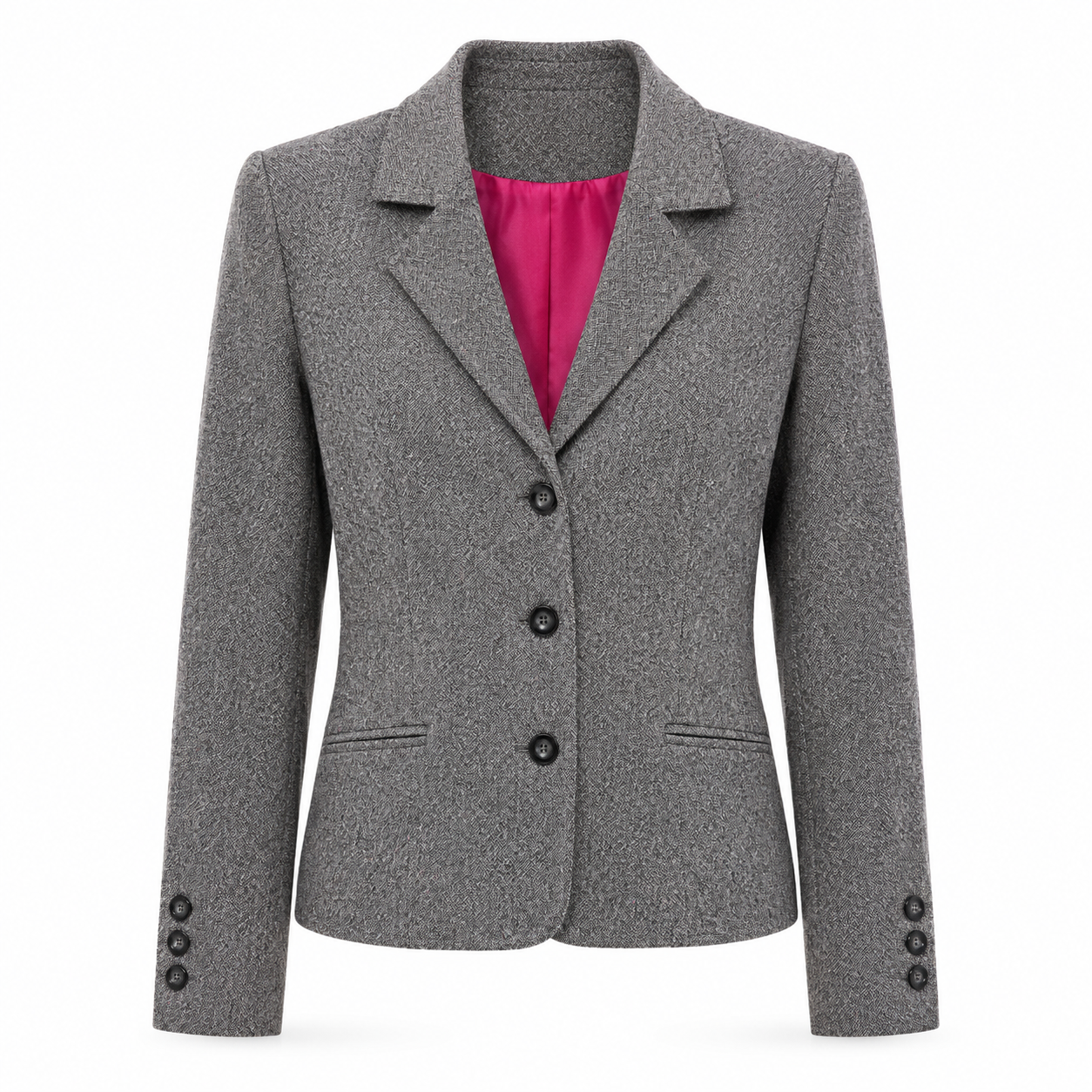 Fred Perry Grey Blazer - Size UK 8