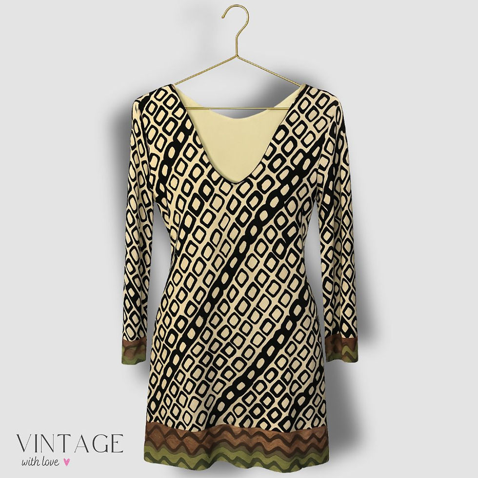 Maliparmi Black And White Patterned Dress - Size 42