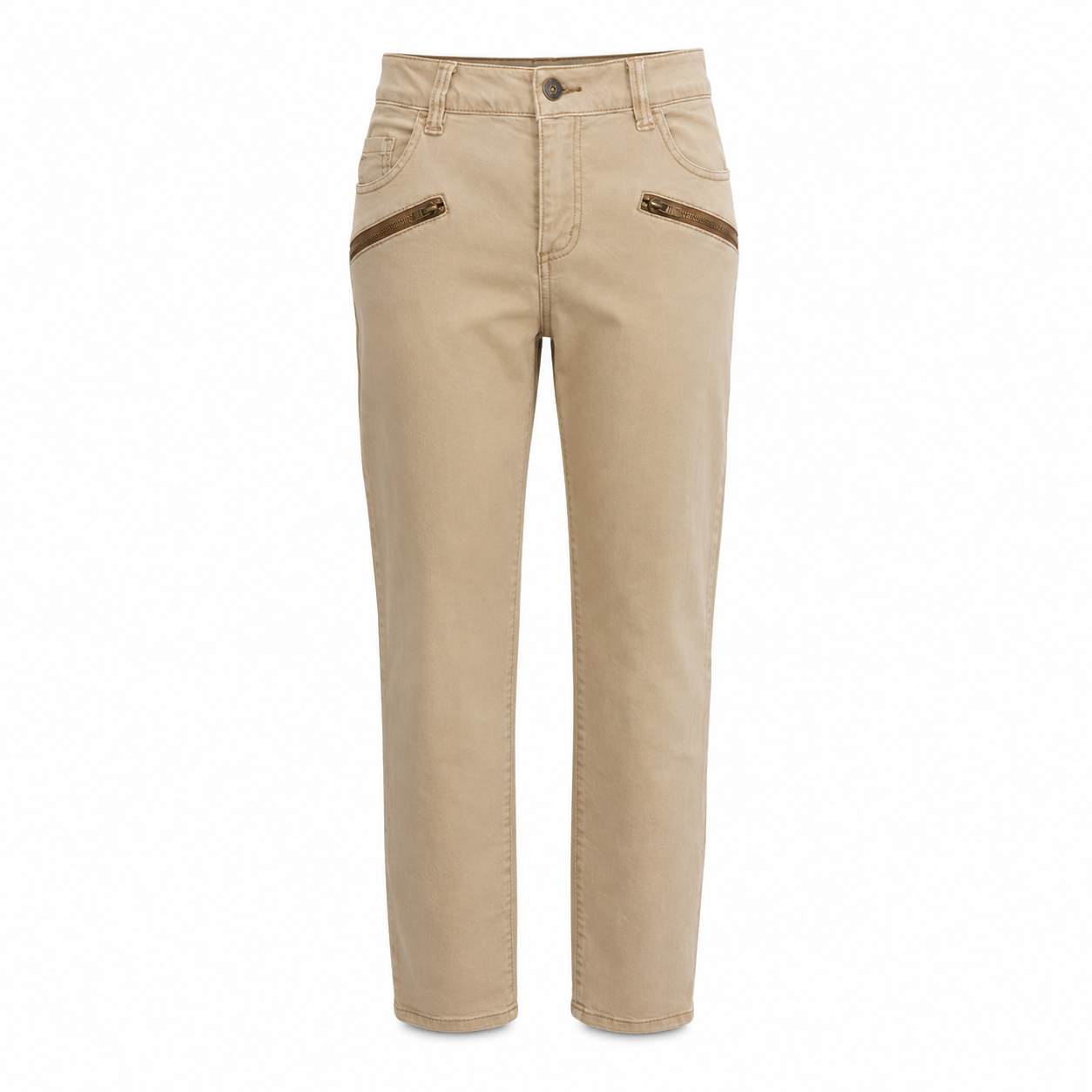 Country Road Beige Zip Pocket Pants - Size 12