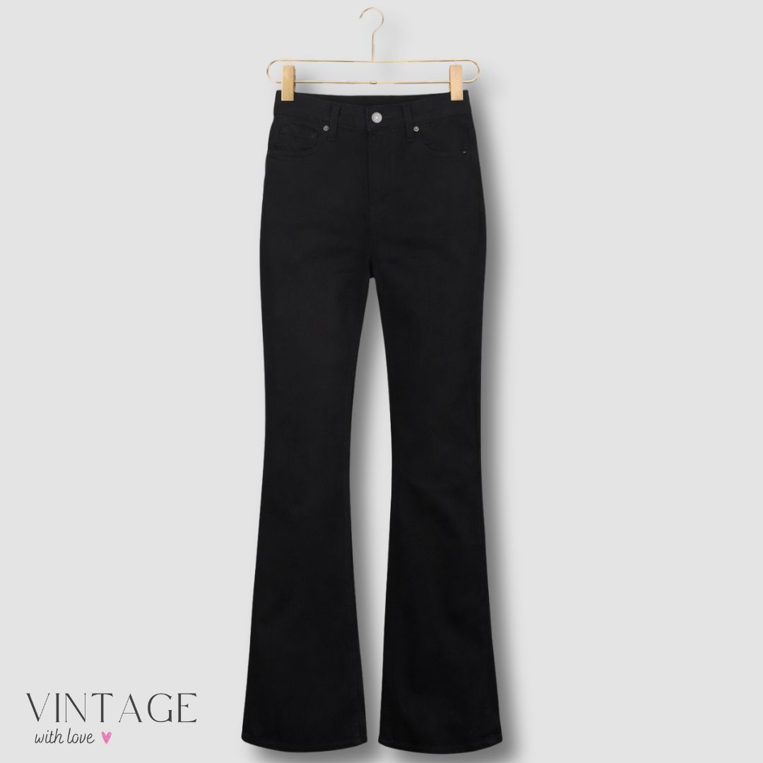 Topshop Black Bootleg Jeans - Size 28