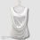 Thumbnail: Cigar White Tank Top with Draping Detailing - Size EU 36