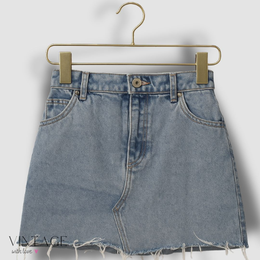 Factorie Mini Denim Skirt - Size 14