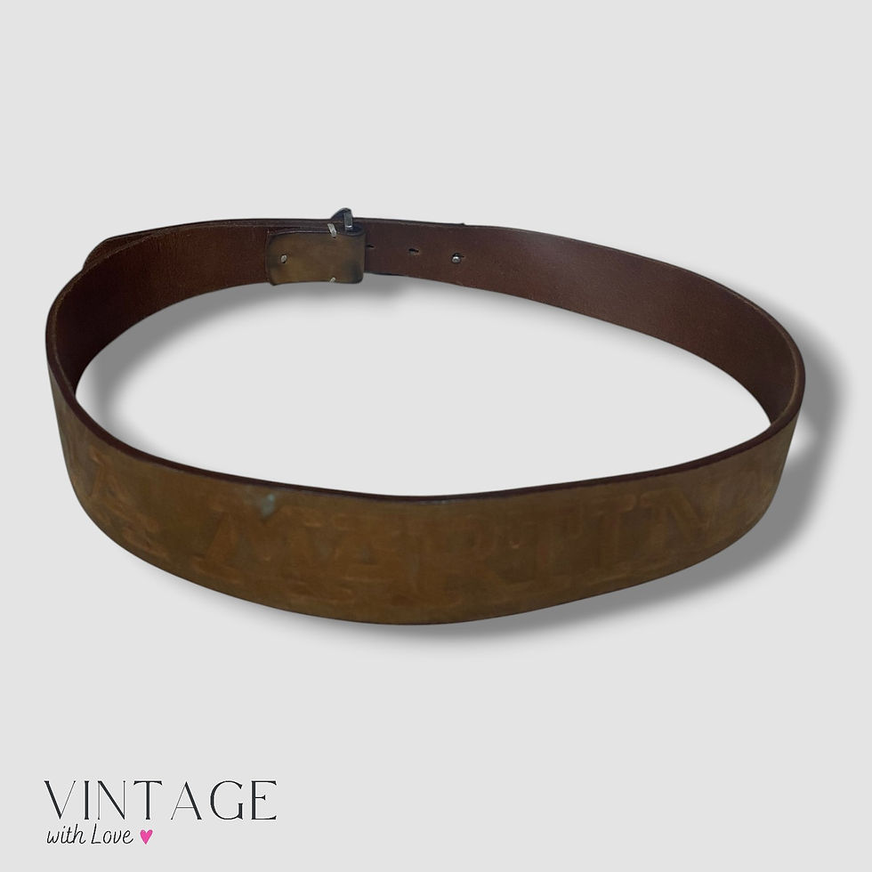 Thumbnail: La Martina Leather Statement Buckle Belt - Size M