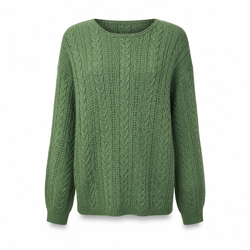 Thumbnail: Green Knit Jersey - Size 42