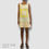 Thumbnail: Studio.W White, Blue and Yellow Dress - Size 8 (Small)