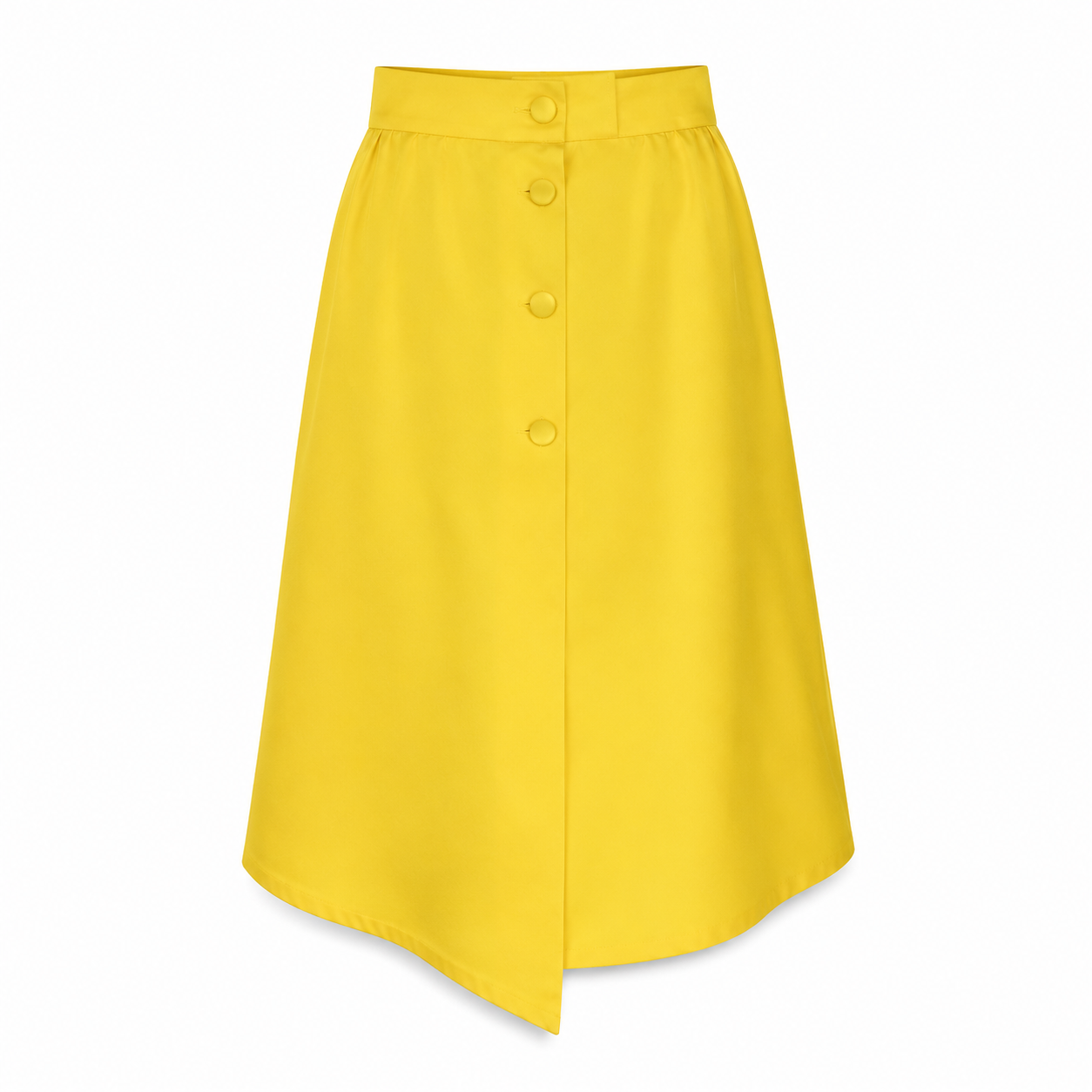 Courreges Paris Bright Yellow Midi Skirt – Size S