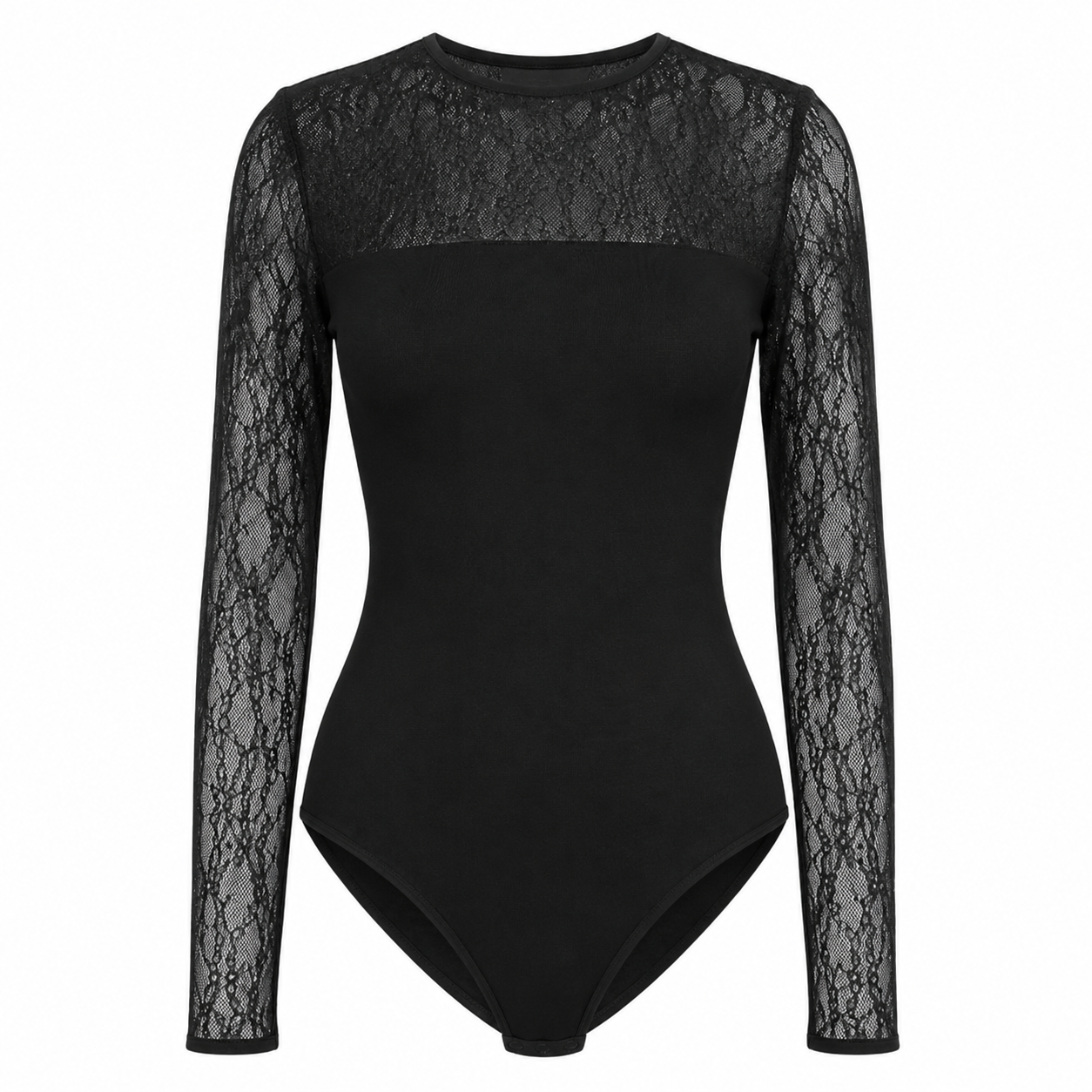 Forever New Black Lace Bodysuit - Size S