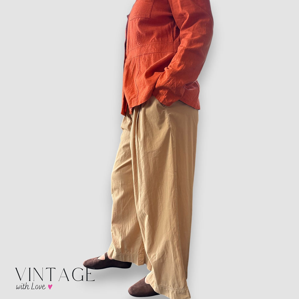 Thumbnail: Trenery Beige Wide Leg Pants - Size 12