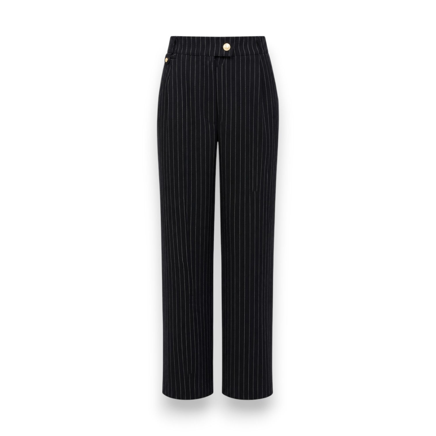 Basler Black Pinstripe Trousers - Size 44
