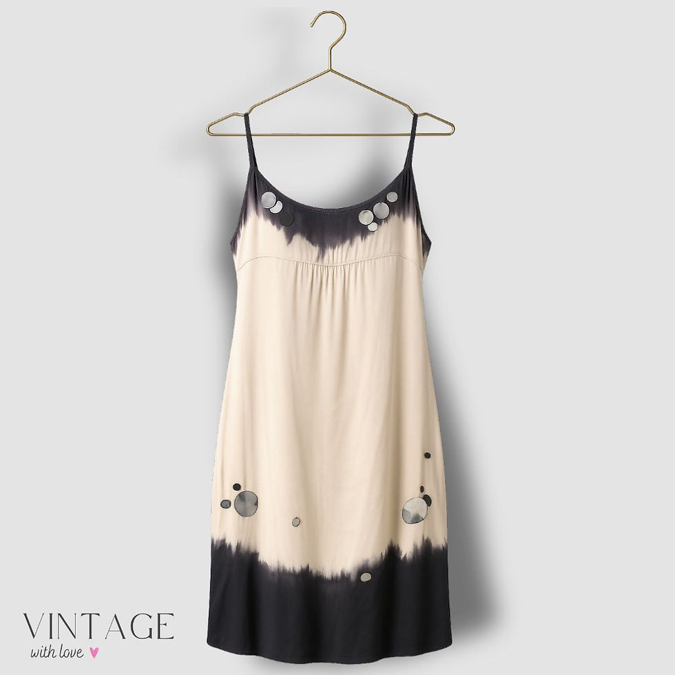 Rozae Nichols Beige & Black Dress – Size M