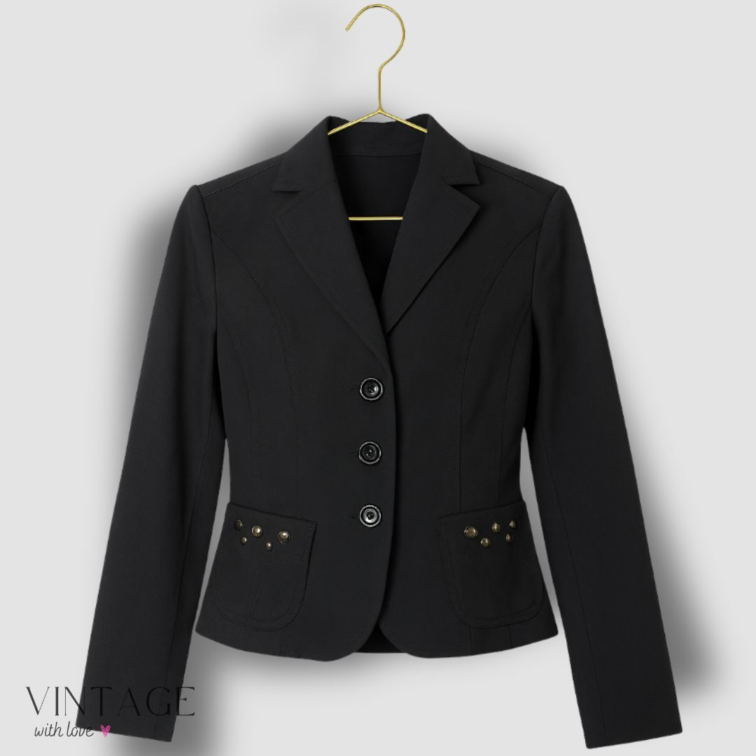 Fuego Women Black Blazer – Size 40