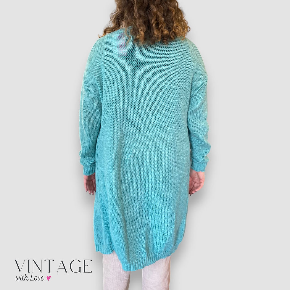 Thumbnail: Teal Cardigan - Size L