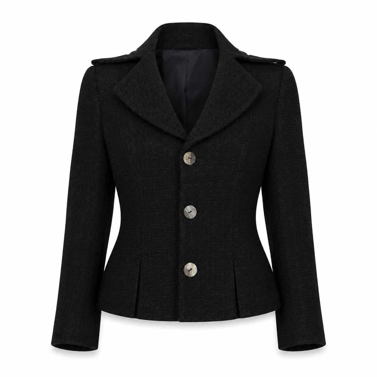 Black Cropped Blazer - Size 38