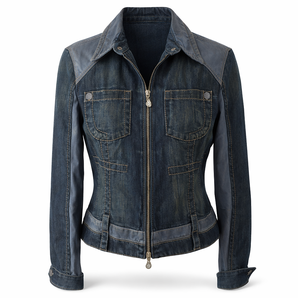 Thumbnail: Byblos Blue Jacket with Gold Detailing - Size UK 12