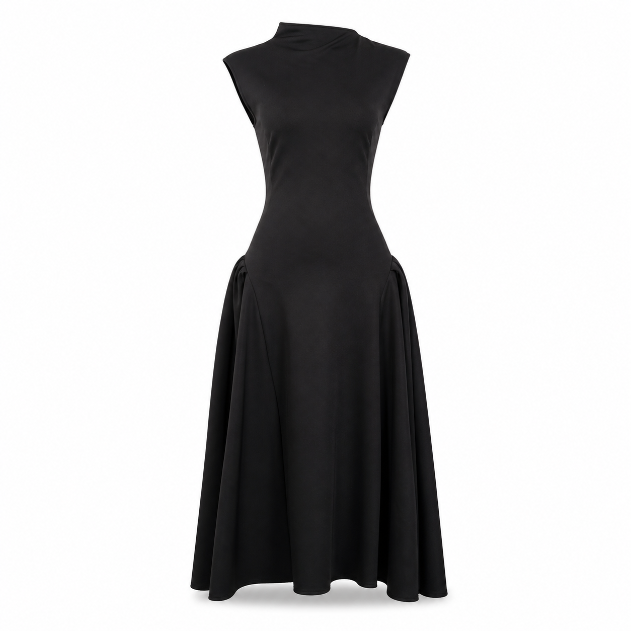 X&O Elegant Black Drop Waist Dress - Size M