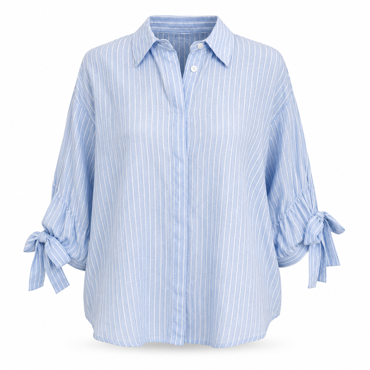Zara Blue & White Shirt - Size S