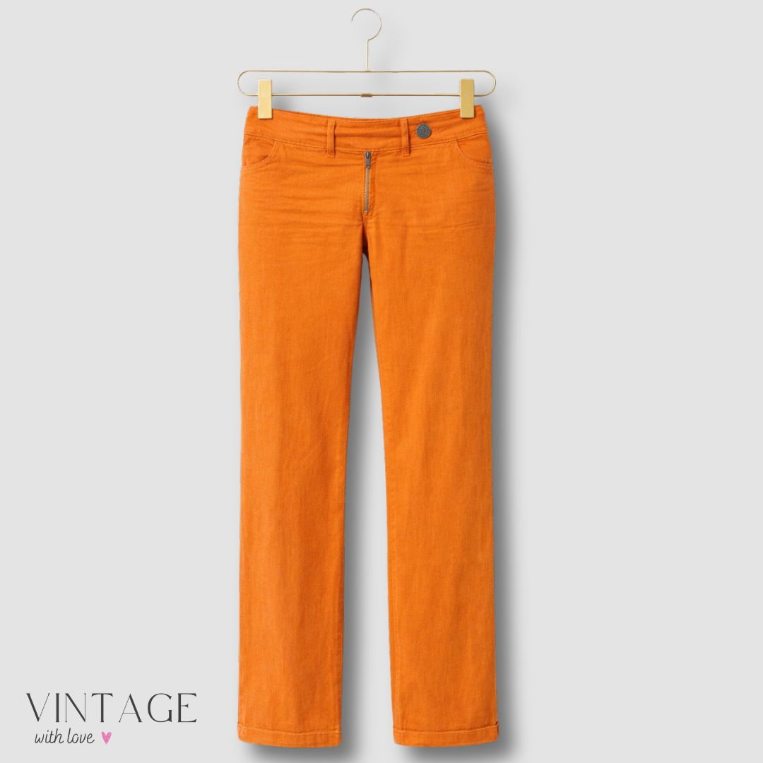 Orange Wide leg Trousers - Size S