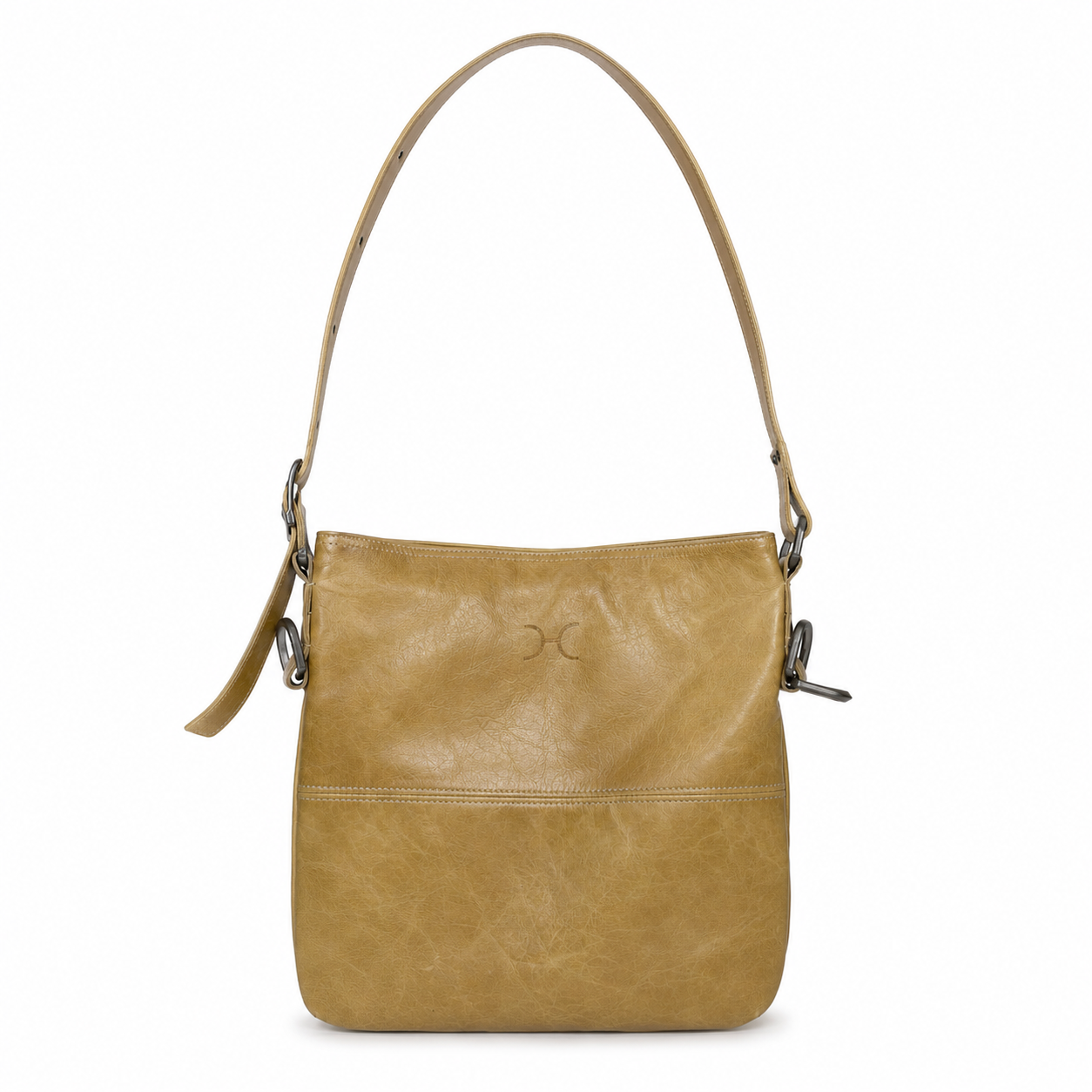 Thandana Beige Leather Crossbody Bag - Size S