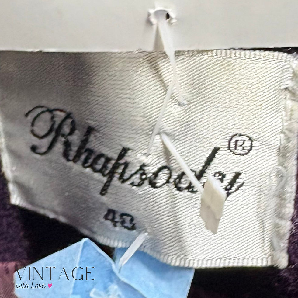 Thumbnail: Rhapsody Purple Wool Coat - Size 40