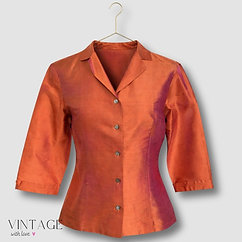 Ann Taylor Orange Blouse - Size 8