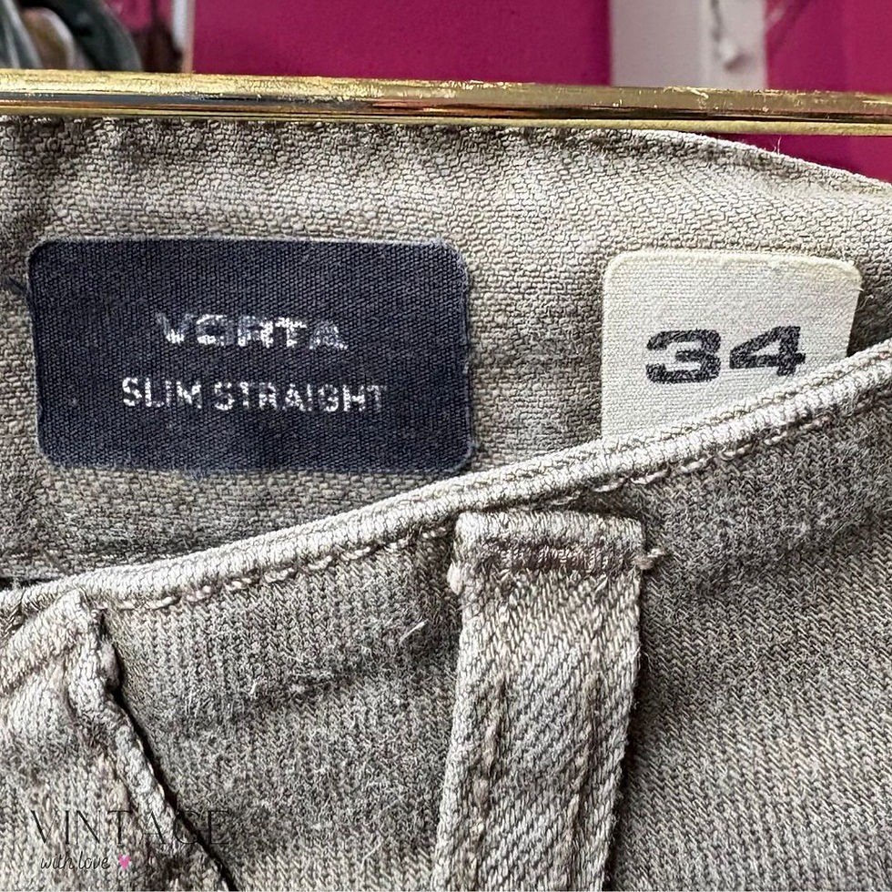 Thumbnail: Volcom Taupe Striaght Leg Jeans - Size 34 (L)