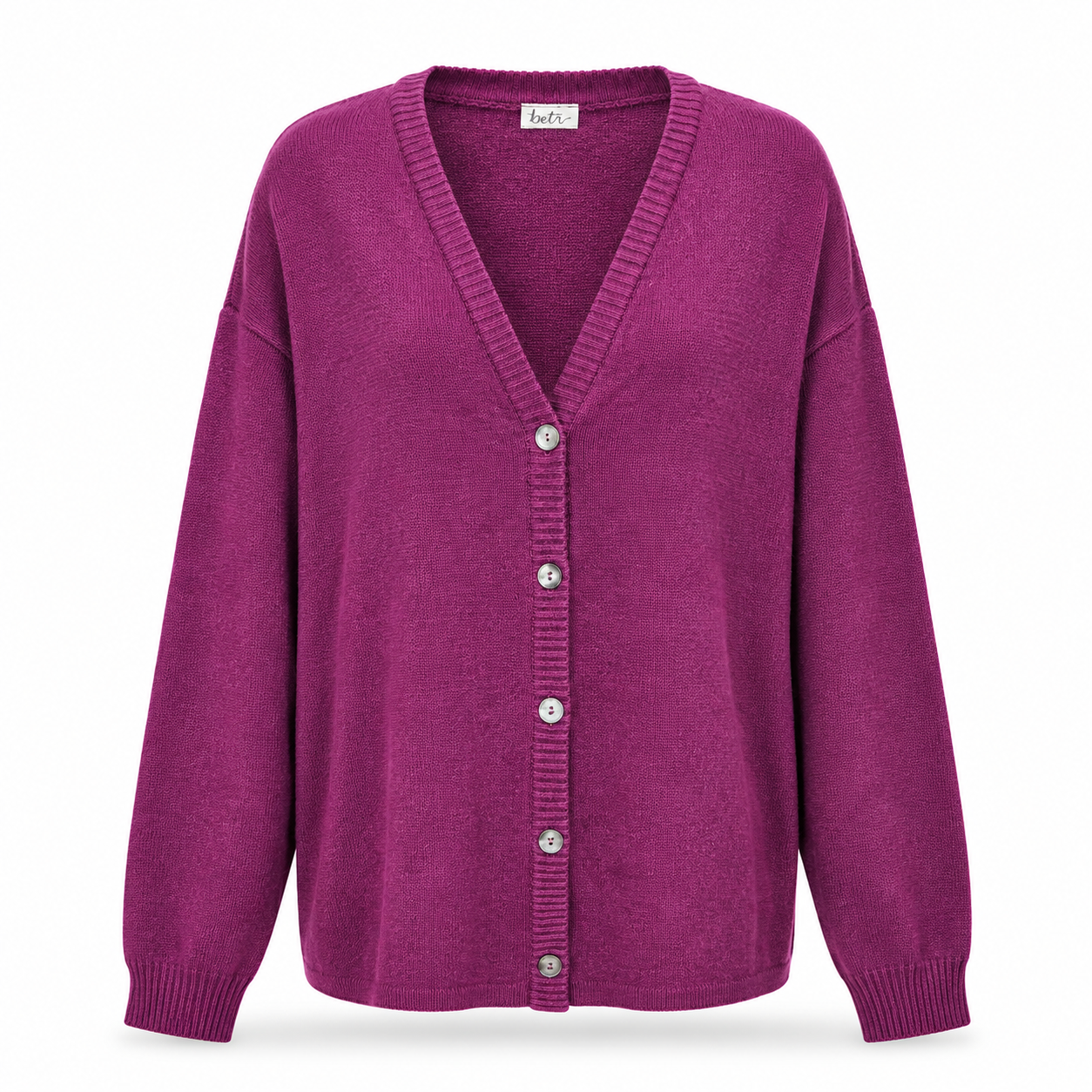 Trudy Purple Cardigan - Size M