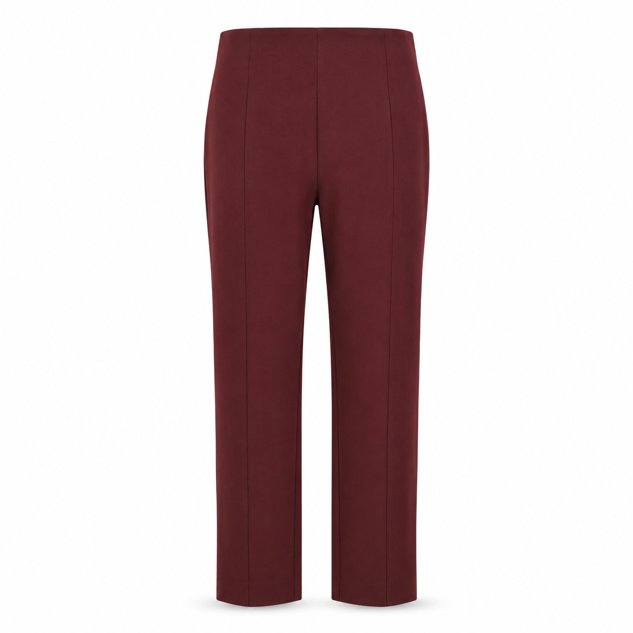 Witchery Maroon Straight Leg Trousers - Size 10
