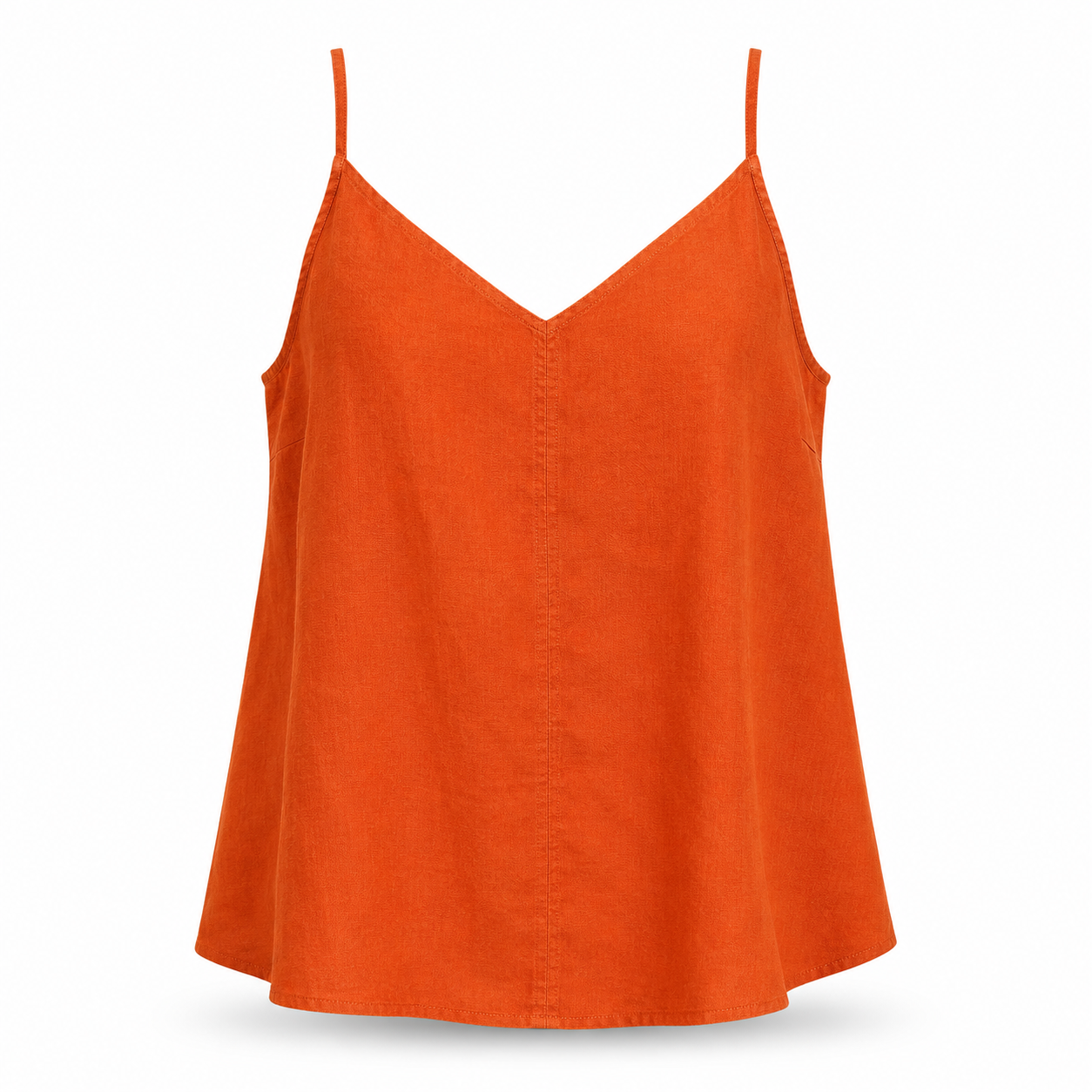 Country Road Orange Linen Top - Size 14 (L)