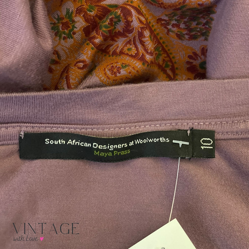 Thumbnail: South African Designers at Woolworths Purple Floral Top - Size 10