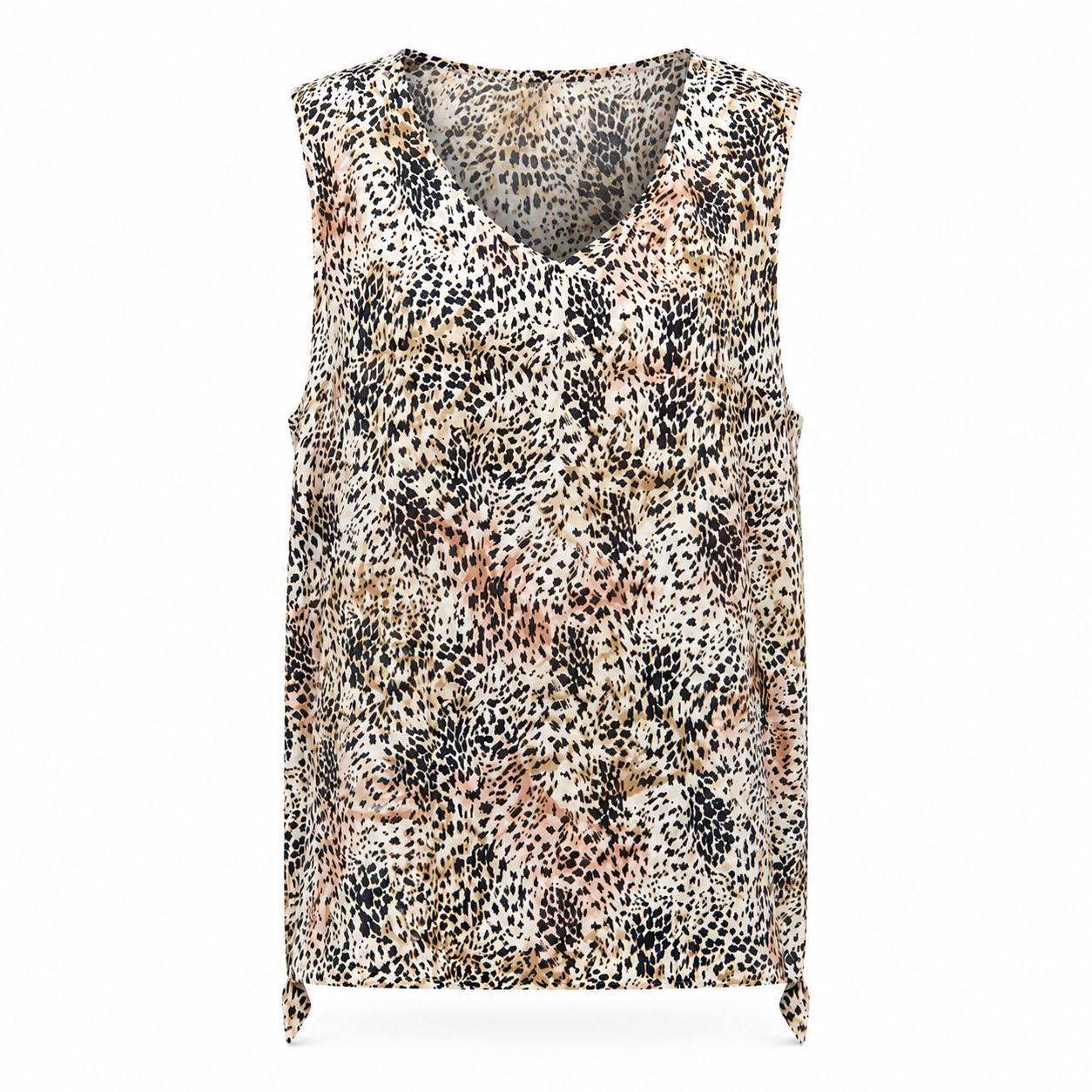 Threadz Multi-Colour V-Neck Top - Size XL