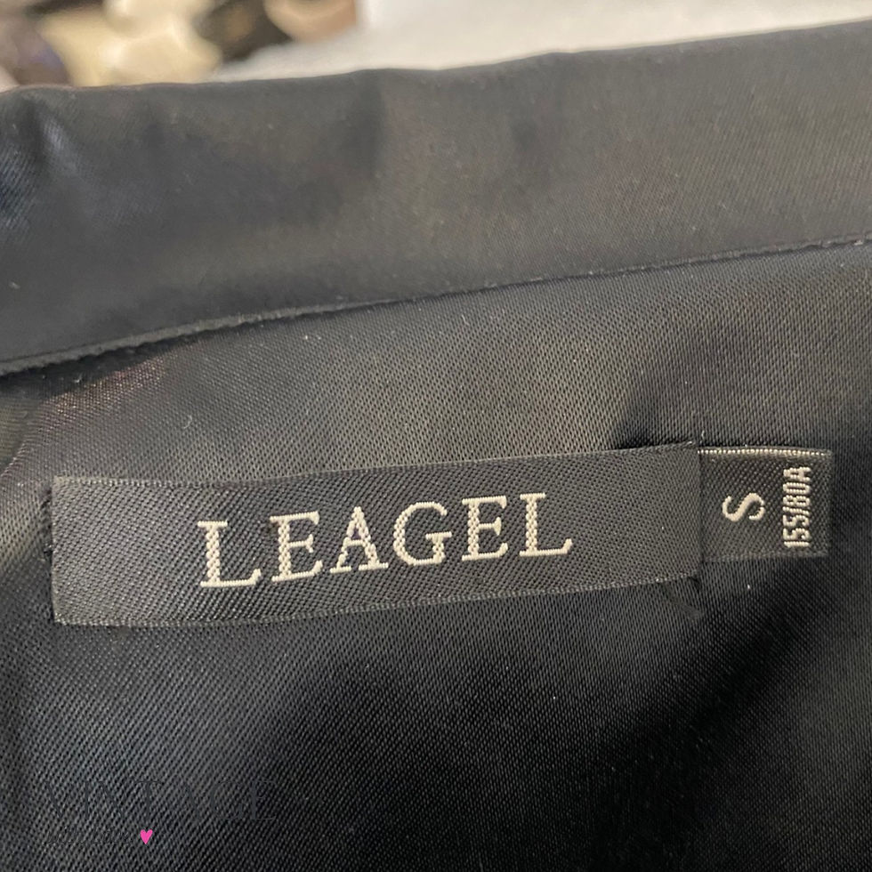 Thumbnail: Leagal Black Pleated Blazer - Size S