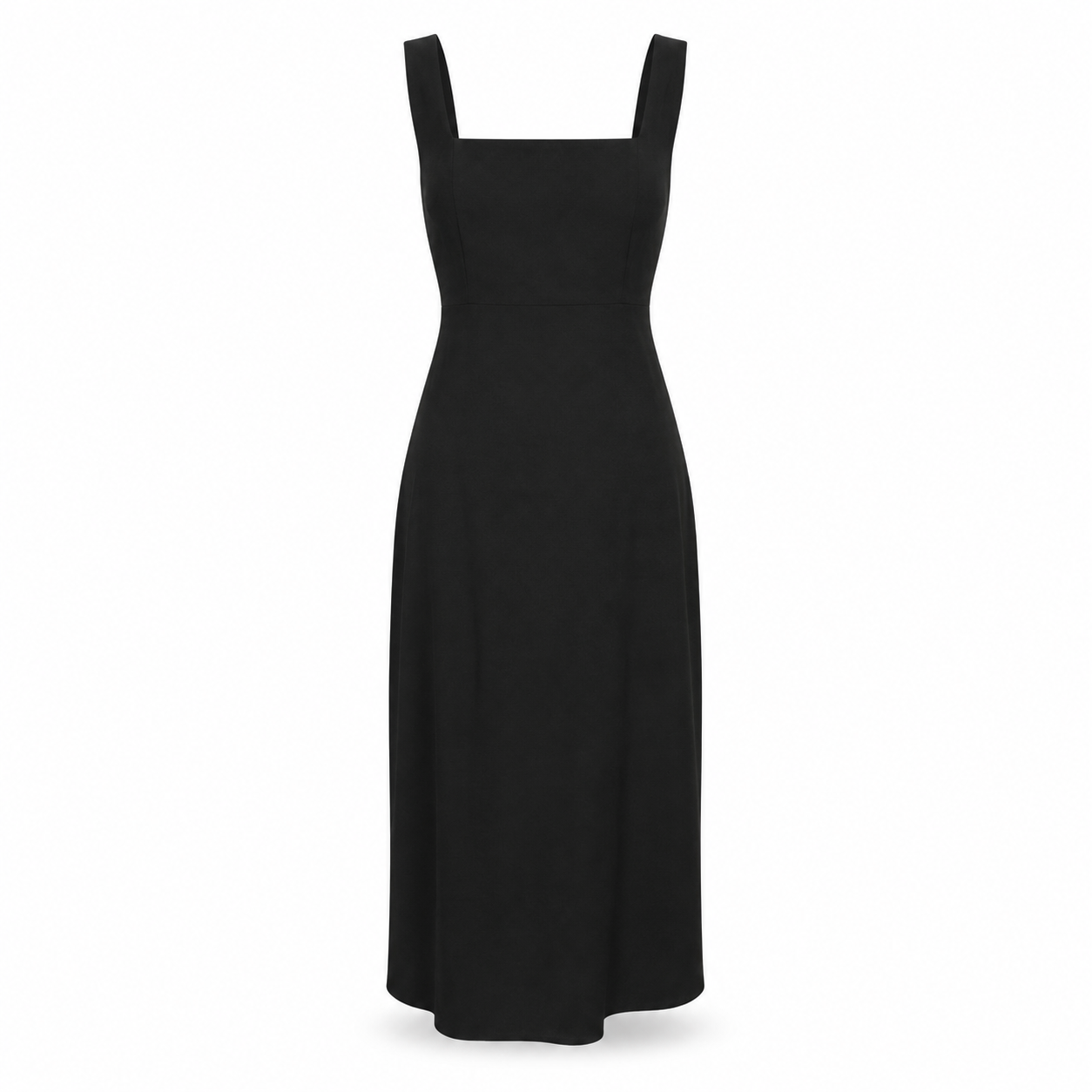 Asos Design Black Tie Back Dress - Size UK 8